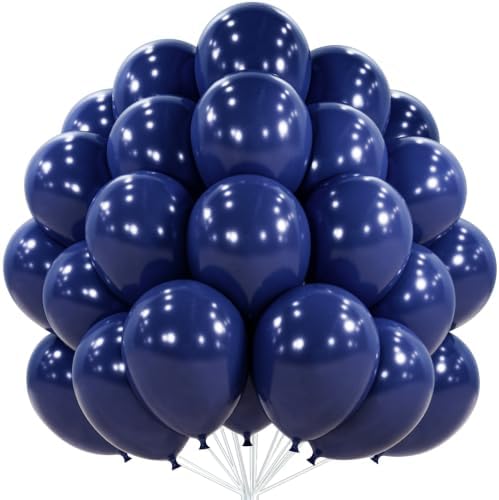 PartyWoo Navy Blue Balloons 50pcs Dark Blue Latex Helium Balloons 12 Inch by PartyWoo