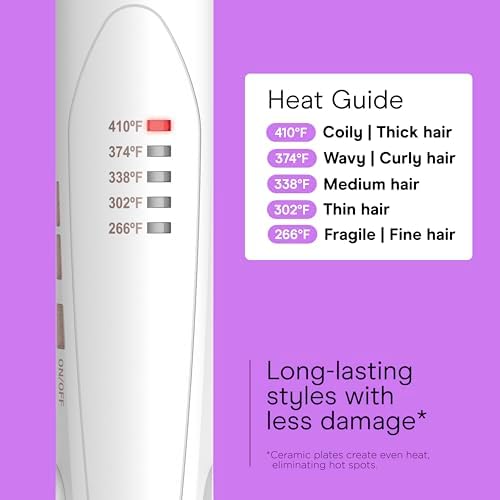 Conair Hair Straightener, Double Ceramic, 1" Extra-Long Plates - Image 4