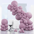 PartyWoo Dusty Purple Balloons 140pcs Lavender Boho Neutral Different Sizes by PartyWoo