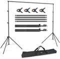 LINCO Lincostore Backdrop Support Stand Kit 10x6.5ft Adjustable Photography Studio Photo Background Support System with Carrying Bag for Green Screen Muslin, 4171 (10ft Wide 7ft high) by LINCO