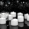 Homemory 48-Pack Novelty Flickering Flameless Tea Light Candles, 200+ Hours by Homemory