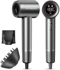 Cosy Companions Hair Dryer - Negative Ionic Blow Dryer with 150000 RPM High Speed Brushless Motor for Fast Drying, Low Noise, HD Display Hair Dryer with Diffuser and Nozzle, 5 Temps & 2 Speeds by CosyCompanions