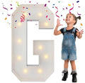 3FT Marquee Letters, Large Light Up Letters G for Grad Party Decor by MerryMosaics