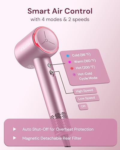 High-Speed Hair Dryer Blow Dryer with Diffuser and Concentrator - Image 7