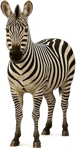 Zebra 6FT Life Size Cardboard Cutout, Standup, 1 PC by DP+BOUTIQUE