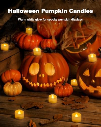 Homemory 100-Pack Flameless Tea Lights Candles Battery Operated, 200+ Hours - Image 3