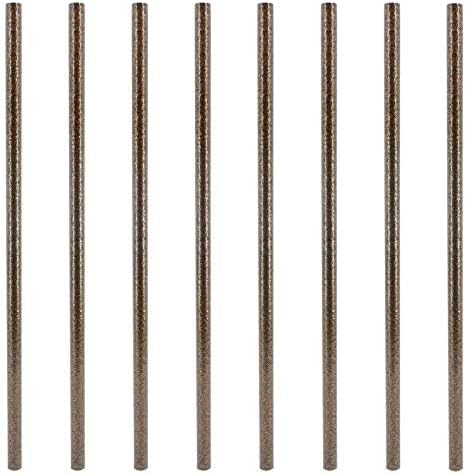 Myard 29'' Hollow Round Iron Heavy-Duty Deck Balusters, Hammered Bronze by Myard