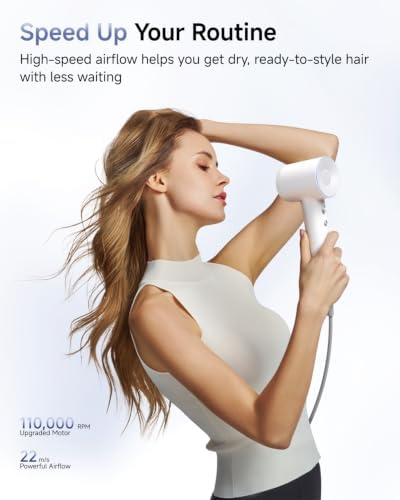 Laifen Swift Professional High-Speed Hair Dryer, 200M Negative Ions, White - Image 2
