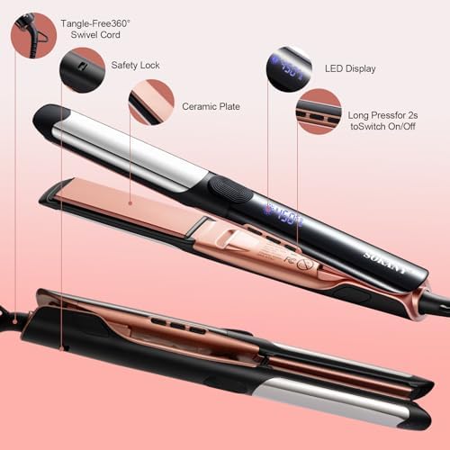 SOKANY Hair Straightener and Titanium Flat Iron Curler 2 in 1 - Image 3