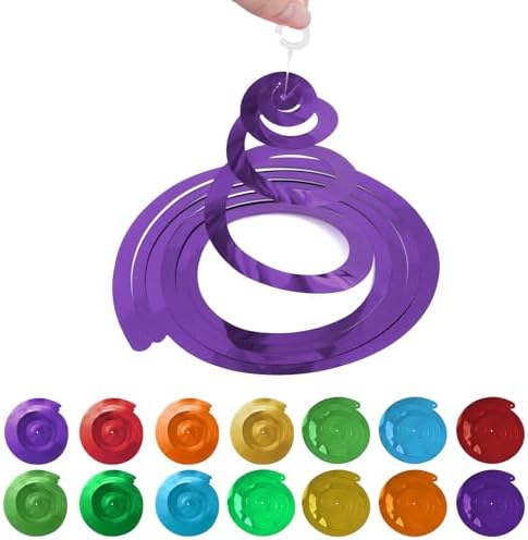Colorful Ceiling Swirl Foil Decorations Hanging Plastic Streamer Themed Swirl Party Decoration for Wedding Thanksgiving Day Graduation Celebration, Pack of 28 (Rainbow) - Image 7