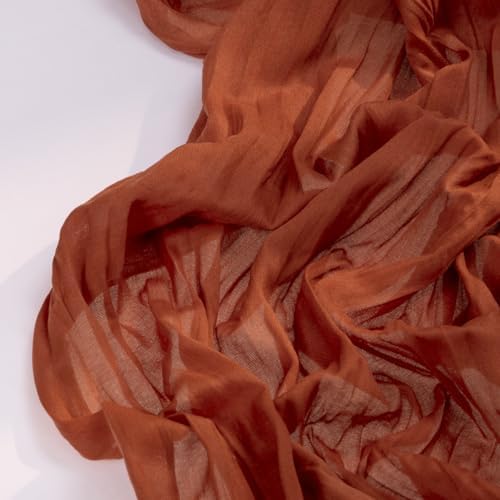 DeZerlor Terracotta Cheesecloth Table Runners 12 Pack Fall Runners - Image 4