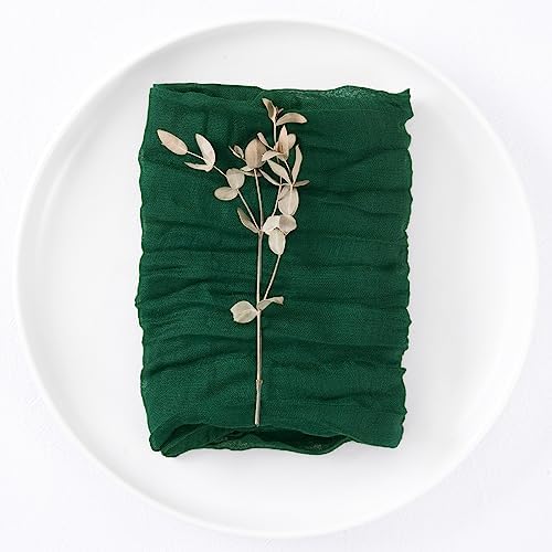 DeZerlor Emerald Green Christmas Cheese Cloth Napkins Set of 50 for Party - Image 5
