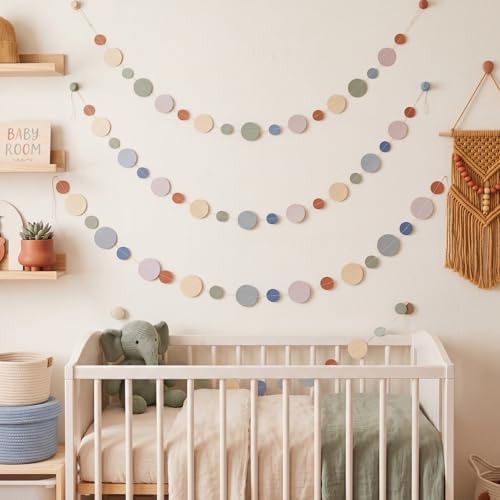 Outus 5 Pieces Dot Garland Banner Hanging, Boho Color - Image 5