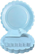 Light Blue Paper Plates and Napkins Fork Party Supplies by WYQJHKV