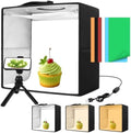 Light Box with Tripod, 12/16/20/24/32 Inch Lightbox with CRI>95 120 White Warm LED Light Beads. Portable Photo Light Box with 6 Colors PVC Backdrops. Dimmable Shooting Tent Kit for Studio Photography by Unknown
