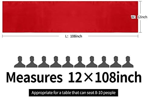 5-Pack Satin Table Runner Red 12 x 108 inches Long, Table Runners for Wedding, Birthday Parties, Banquets Decorations（5 Pack, 12x108 Inch, Red） - Image 4
