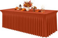 Smiry Spandex Elastic Fitted Table Cloth Skirt for 4FT Rectangle Table by Smiry