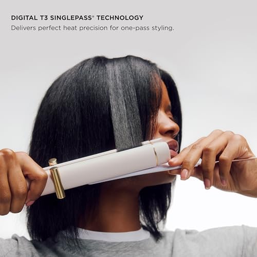T3 Curling Straightener 2-in-1 Hair Straightener and Curler, Ceramic Flat Iron & Curling Iron Styling Tool with Curved Plates for Straightening, Curls & Waves on Fine, Medium & Thick Hair - Image 6