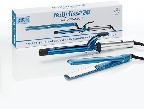BabylissPRO Nano Titanium Ultra-Thin Hair Straightener, Professional Flat Iron, 5-Inch Extended Plates for Faster Straightening, for All Hair Types - Image 2