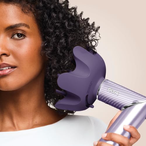 Shark XSKHD8DAPU FlexStyle IonCurl Curl-Defining Diffuser Attachment, Lilac - Image 3