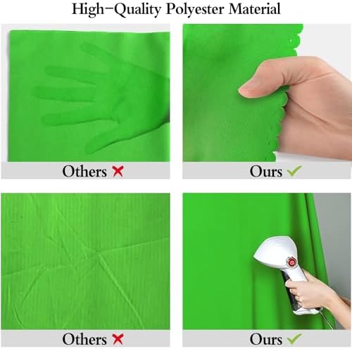 Green Screen Backdrop for Photoshoot, Fabric 10x10ft - Image 6