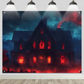 BlissYard Halloween Party Backdrop Haunted House Moon Scene 8x6ft by BlissYard