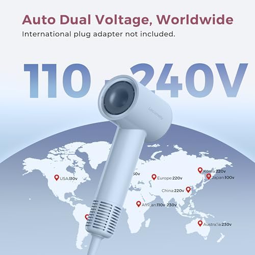 Dual Voltage Hair Dryer for Worldwide Travel for 5X Faster Drying - Image 2