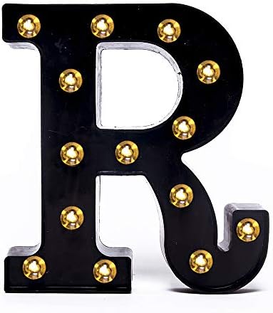 Foaky Black LED Marquee Number Lights Sign Light Up Marquee Number Lights Sign for Night Light Wedding Birthday Party Battery Powered Christmas Lamp Home Bar Decoration by Foaky