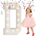 4FT Marquee Letters, Large Light Up Letters D for Grad Party Decor by MerryMosaics
