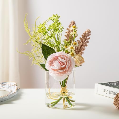 12pcs Glass Cylinder Vases for Centerpieces - 4 Inch Small Flower Vase for Wedding Decorations, Clear Glass Flower Vases Floating Candle Holder for Table Centerpiece Wedding Home Décor - Image 3