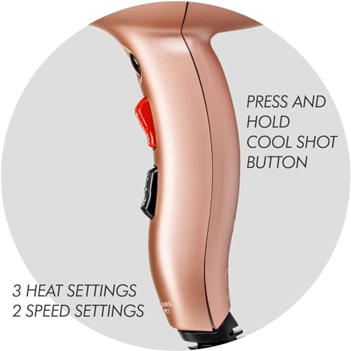 Sam Villa Professional Ionic Hair Dryer, Variable Speed & Heat - Image 5