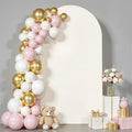 6 ft Arch Backdrop Cover Beige - Double-Sided Spandex Arch Covers Stretchy Backdrop for Balloon Arches Birthday Party Baby Shower Banquet Wedding Photo Background by Unknown