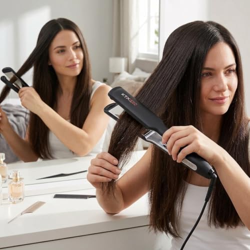 IZUTECH KTX450 Titanium 1.75 in Flat Iron, Auto Shut Off, Dual Voltage - Image 7