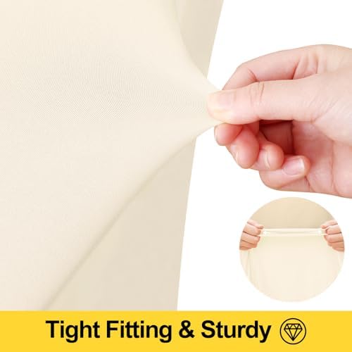 Smiry Spandex Elastic Fitted Table Cloth Skirt for 3FT Square Table - Image 5