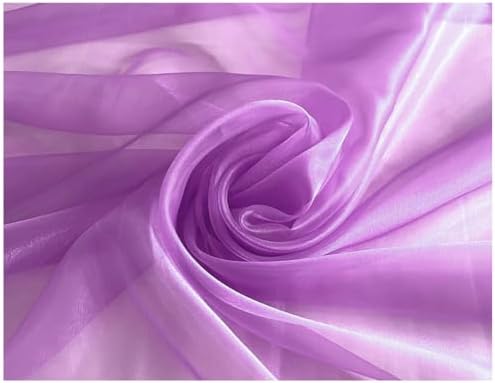 10 Yard Organza Fabric 44" Wide for Wedding Event Décor - Light Purple - Image 4