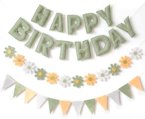 YEOCU Happy Birthday Decorations, No DIY, Pre-Strung 3D Banner by YEOCU
