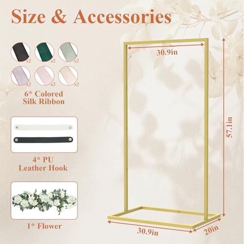 Wedding Sign Holder, Gold - Image 2