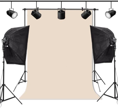 Beige Photo Backdrop for Photoshoot Solid Color Background 10x10 ft - Image 2
