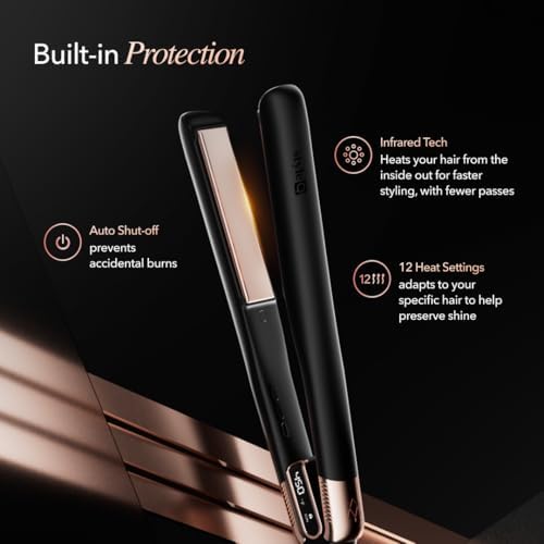SRILabs StyleQ Flat Iron - Red Light Therapy, Titanium Graphene Plates - Image 6