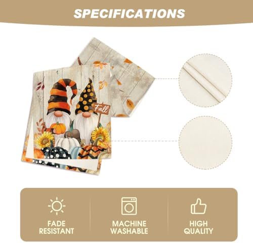 Artoid Mode 210 GSM Fall Table Runner Home Party Decor 13x48 Inch - Image 5