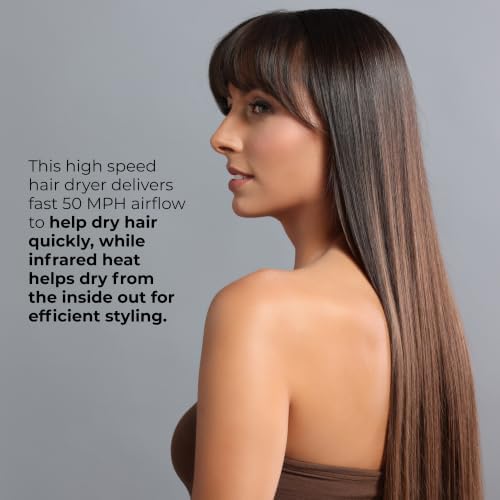 RUSK W8less 2000 Watt Ionic Hair Dryer, Ceramic Tourmaline Technology, 1ct - Image 3