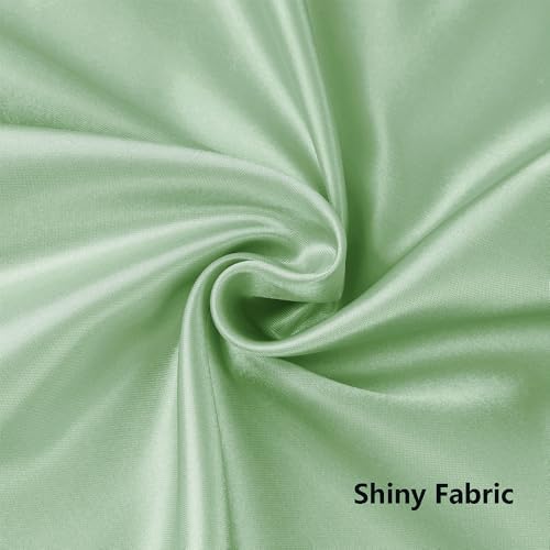 50 Pack Sage Green Satin Chair Sashes, Green Chair Bands for Wedding, Sage Chair Bows Chairs Ties for Party Ceremony Event Decor (7x108 inch) - Image 7