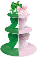 3 Tier Pink and Green Witch Cupcake Stand Witch Party Decoration Elegant Witches Cupcake Tower Pink and Green Cake Holder Table Display for Birthday Party Supplies by Unknown