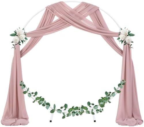 Wedding Arch Draping Fabric Sheer Chiffon Curtain Drape Wedding Party Decor - Image 2