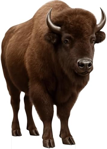 Bison 1FT Life Size Cardboard Cutout Animal Standup, 1 Piece by Unknown