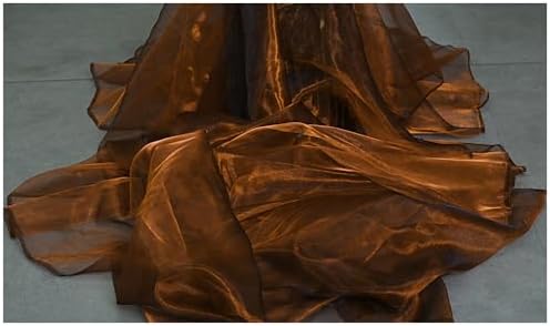 100 Yard Organza Fabric 44" Wide for Wedding Event Décor - Bronze - Image 4