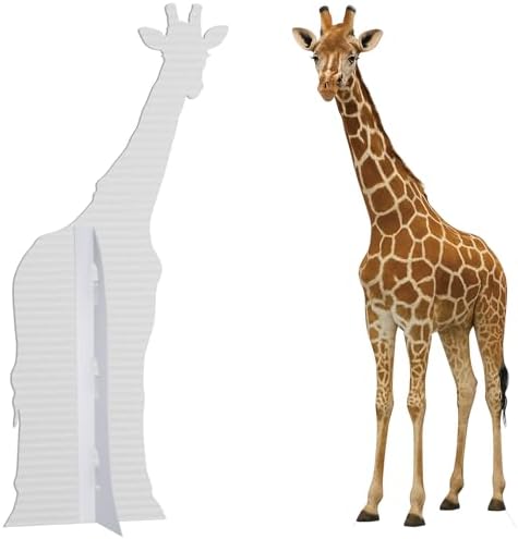Giraffe Life Size Cardboard Cutout, 6FT Fun Animal Standup, 1 PC - Image 3