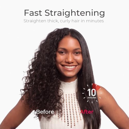 TYMO Hair Straightener Brush - Ionic Plus Straightening Brush for Women - Image 4