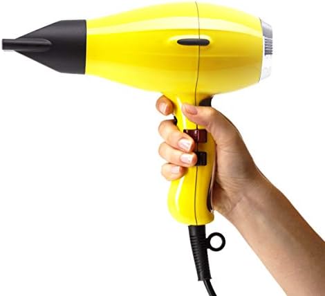 Elchim 3900 Healthy Ionic Professional Hair Dryer, 1875W Blow Dryer, Ionic & Ceramic System, 30%+ Faster Drying, Low EMF Protection, Dual Quick-Lock Concentrators, Made in Italy, Yellow - Image 6