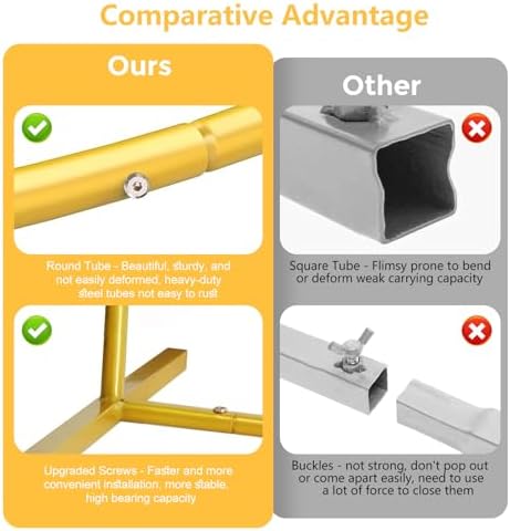 6.6FT Metal Arch Backdrop Stand Gold Balloon Arch Frame for Wedding Party - Image 3
